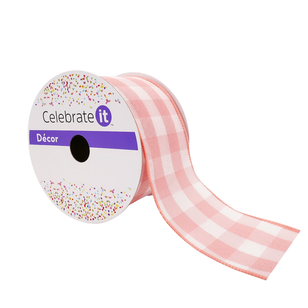 12 Pack: 2.5" x 8.3yd. Wired Gingham Ribbon by Celebrate It™